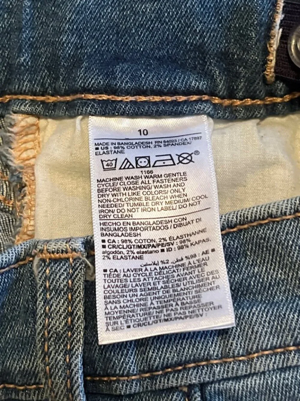 Old Navy Jeggings Shorts Girls size 10 Blue Distressed School Casual Lot of 2